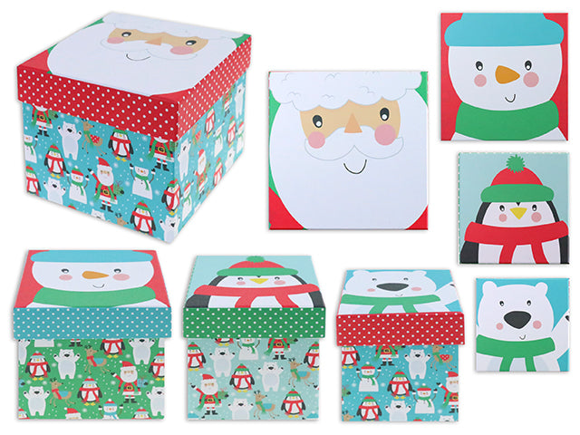 Christmas Matte Truck Santa Box Gift Box Large