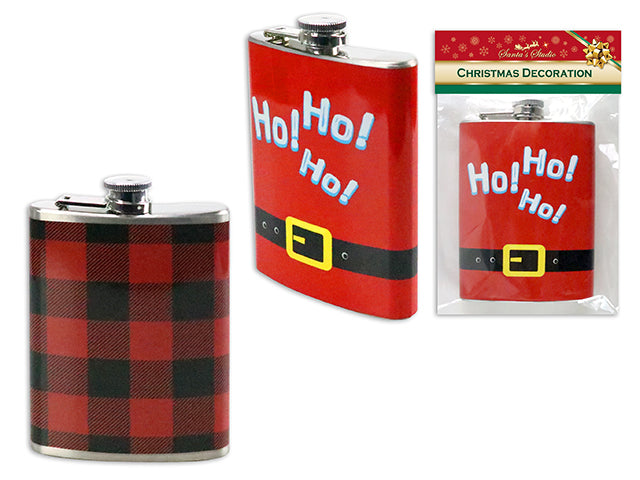 Christmas Printed Flask