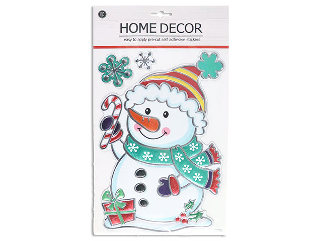 Xmas Pop Up Room Decor Wall Stickers. Polybag W/Insert.