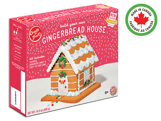 Small Value Gingerbread House Kit With Base 405G. Us