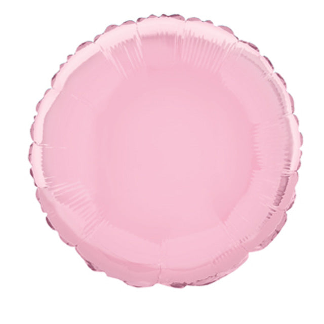 Pastel Pink Round Foil Balloon