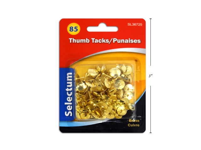 Brass Thumbtacks 85 Pack