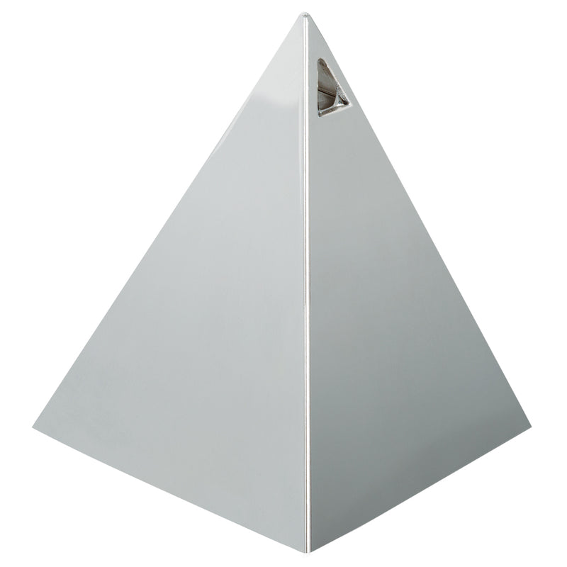 Metallic Silver Pyramid Balloon Weight