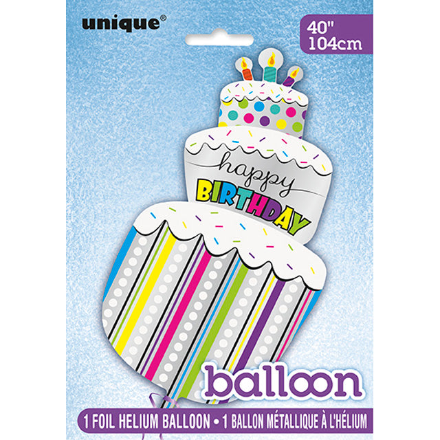 Birthday Cake Giant Foil Balloon