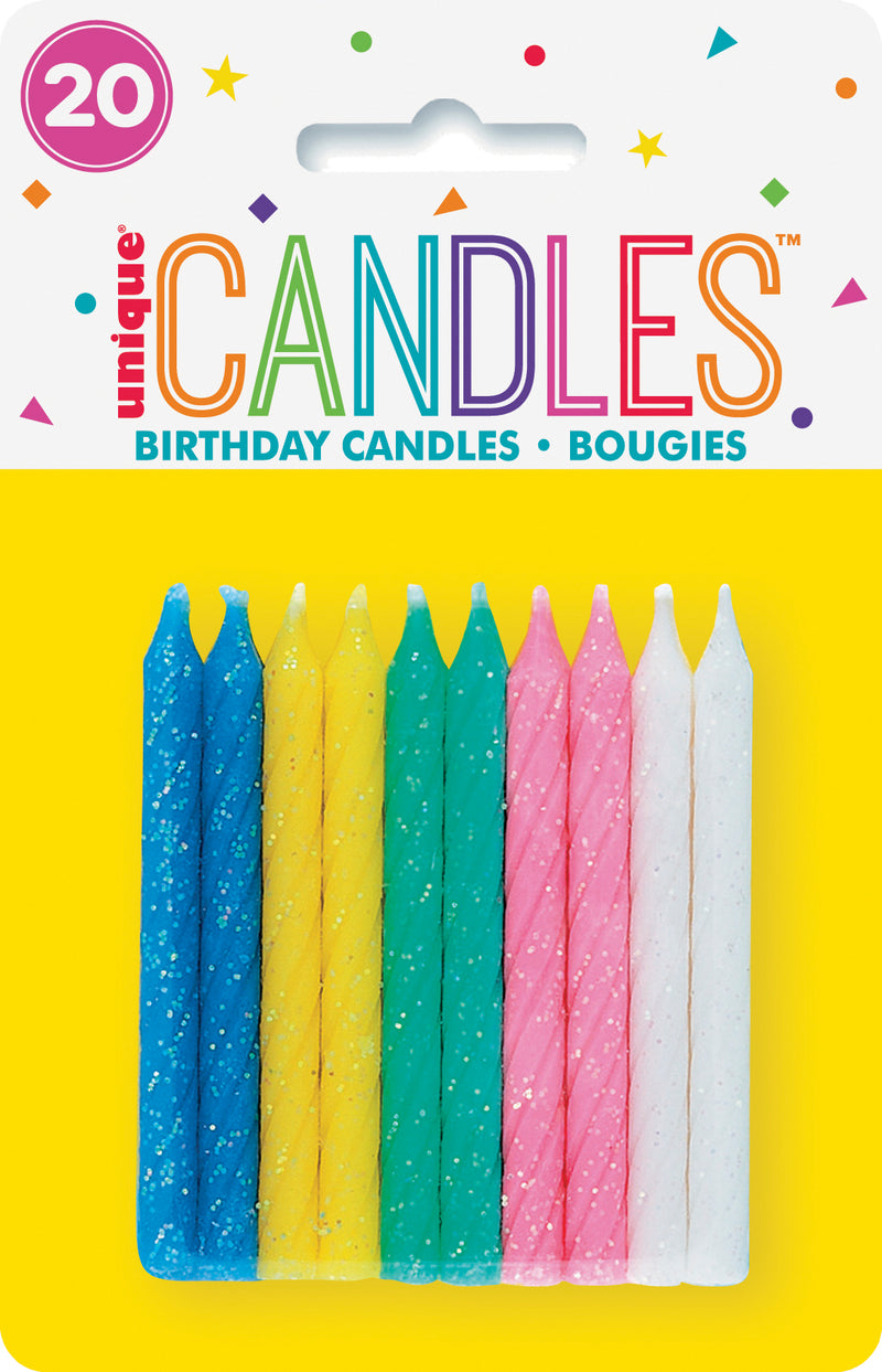 Glitter Birthday Candles