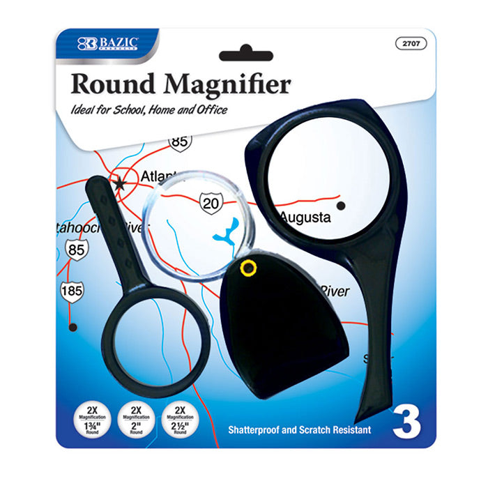 Bazic Magnifier Set 3 Pack