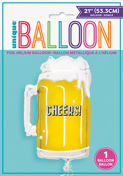 Giant Beer Mug Foil Balloon