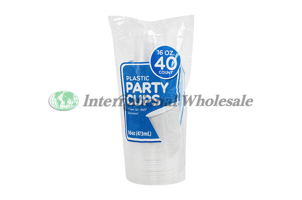 PLASTIC CUP CLEAR 16Z 24/40 CT
