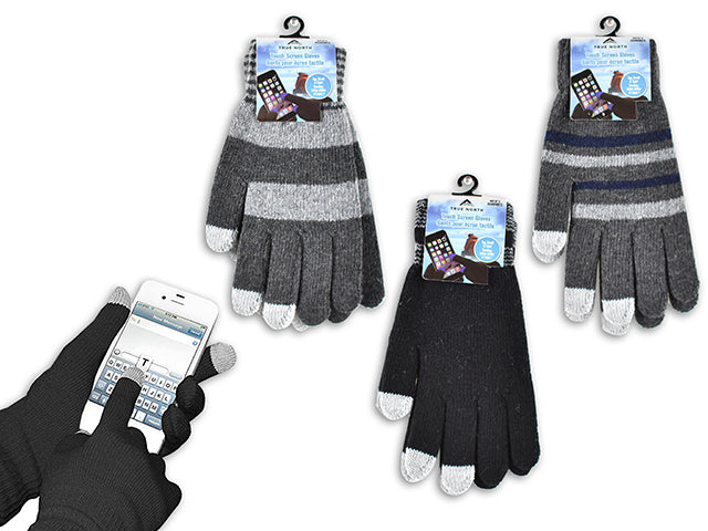 Adult Insulated 3 Finger Touch Screen Text Gloves