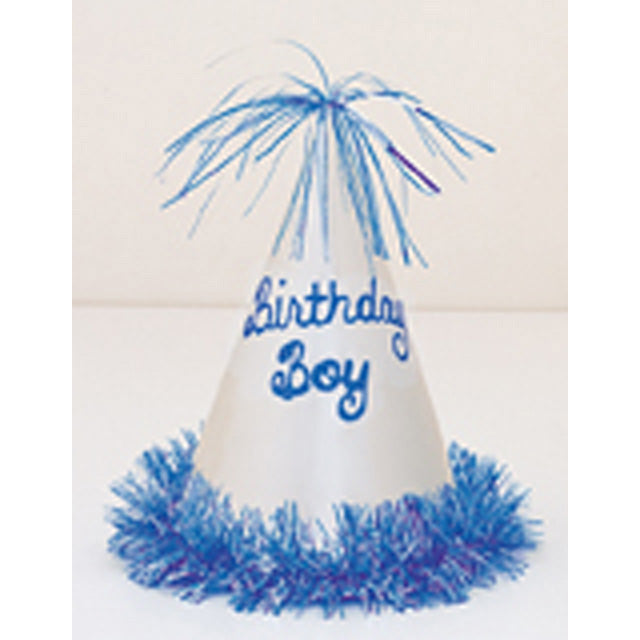 Birthday Boy Glitter Fringe Hat