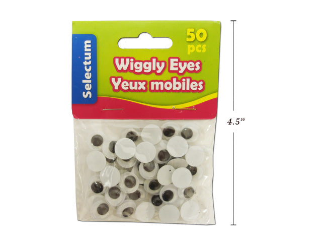 Wiggly Eyes Black And White Large 50 Pack