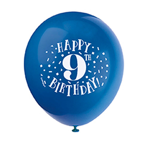 Fun Happy 9Th Birthday Balloons