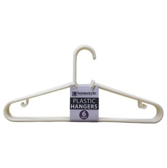 Ivory Plastic Clothes Hangers