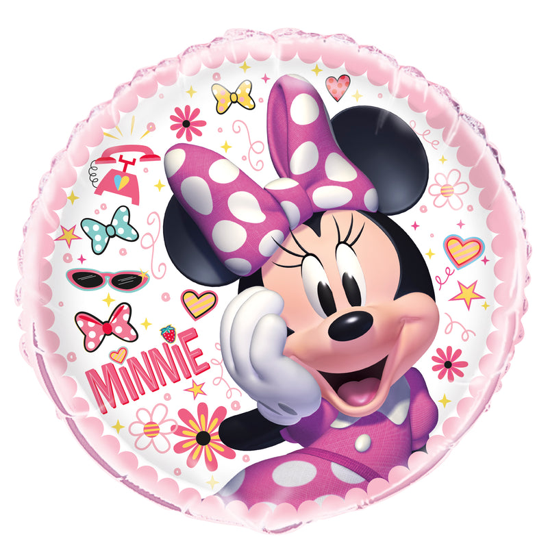 Disney Iconic Minnie Mouse Round Foil Balloon