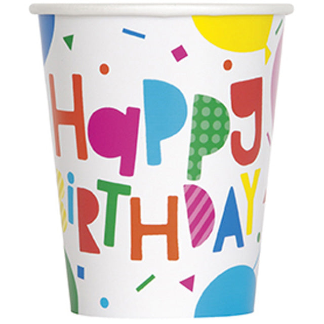 Colorful Balloons Paper Cups