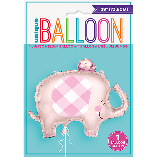 Pink Elephant Giant Foil Balloon