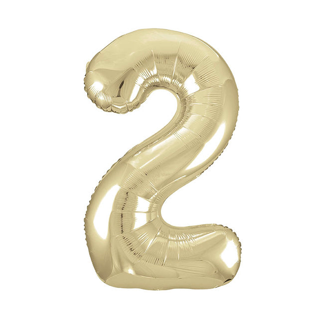 Gold Foil Balloon Number 2