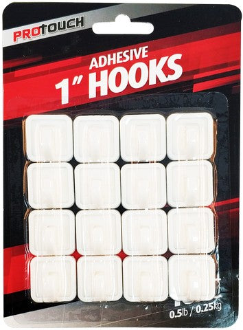 Adhesive Hooks 16 Pack