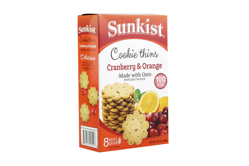 Sunkist Cookie Thins Cranberry