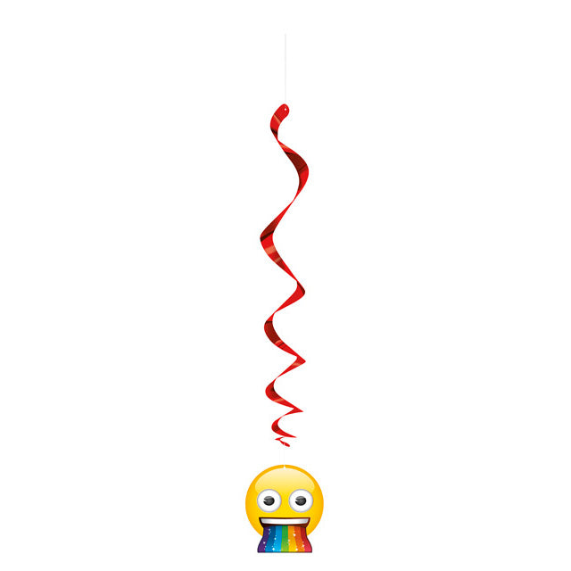 Emoji Hanging Swirl Decorations