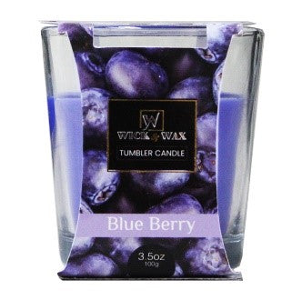 3.5oz  TUMBLER  CANDLE  BLUE  BERRY-12