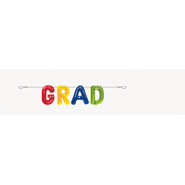 Balloon Graduation Letter Banner