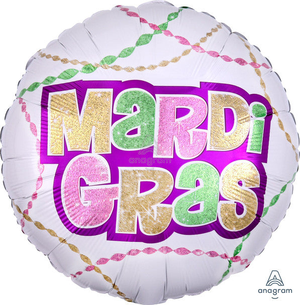 18"A Mardi Gras Party flat