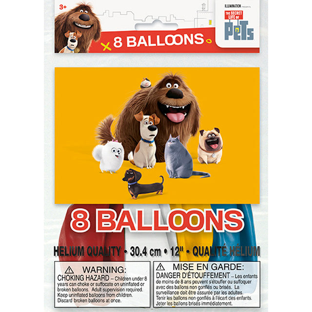 The Secret Life Of Pets Latex Printed 2 Sided Balloons