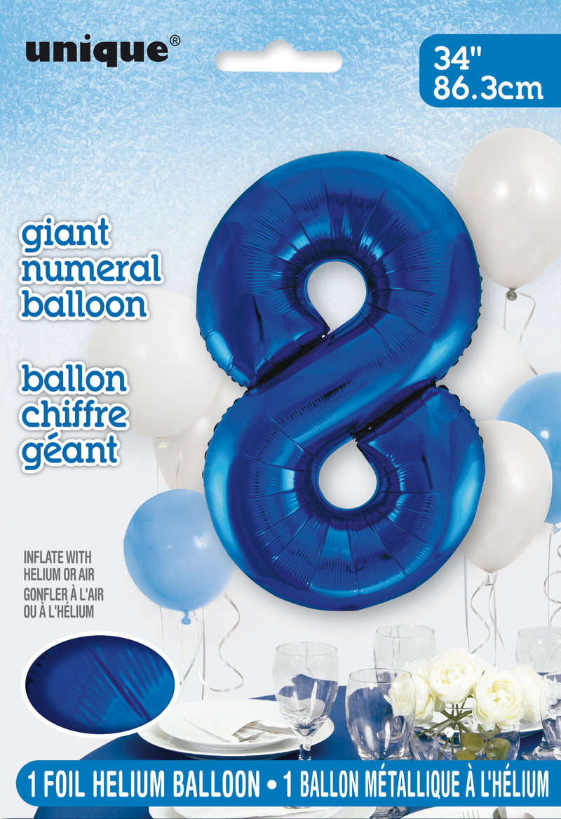 34" PKG BLUE FOIL BLLN-8