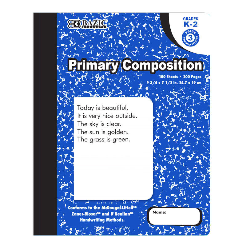 Bazic Primary Marble Composition Book