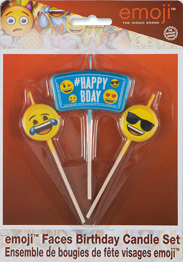 Emoji Birthday Candle Set