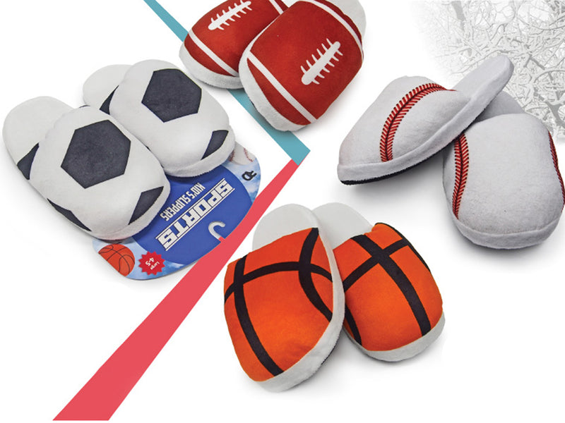 Sports Ball Plush Slippers