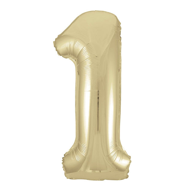 Gold Foil Balloon Number 1