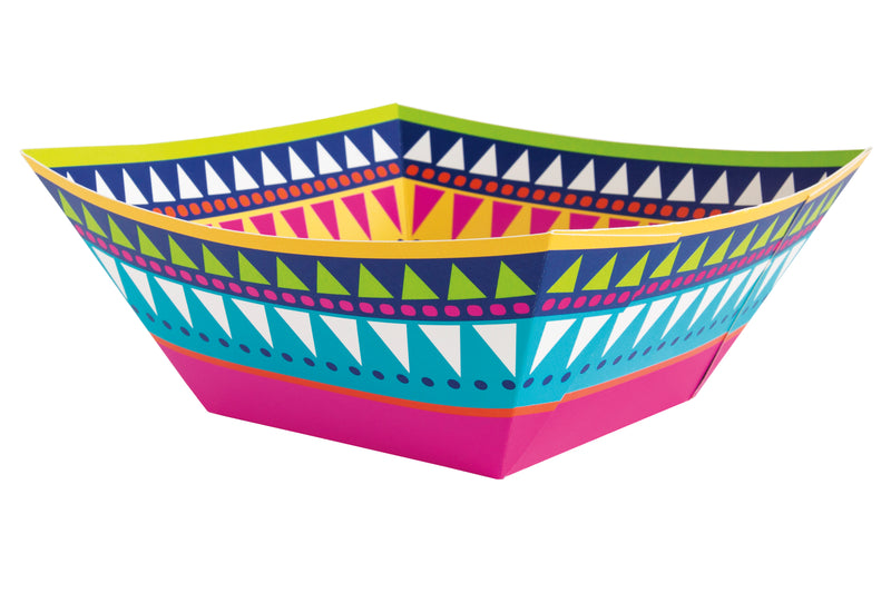 Boho Fiesta Paper Square Bowl