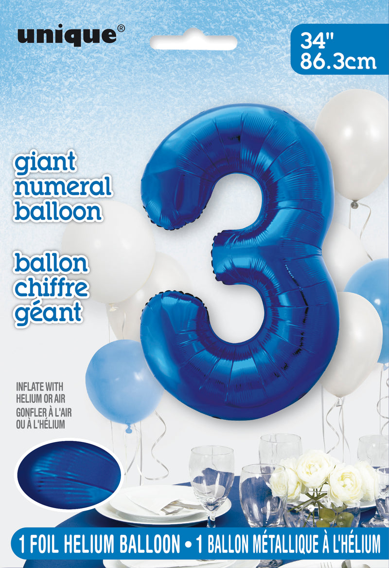 34" PKG BLUE FOIL BLLN-3