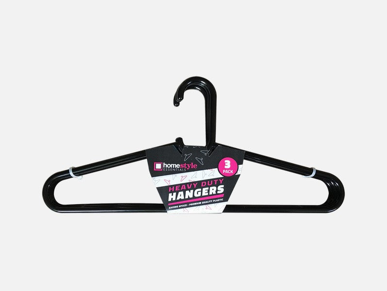 Black Heavy Hangers 3 Pack