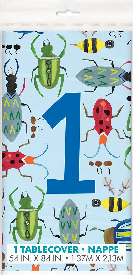 First Birthday Bug Plastic Tablecover
