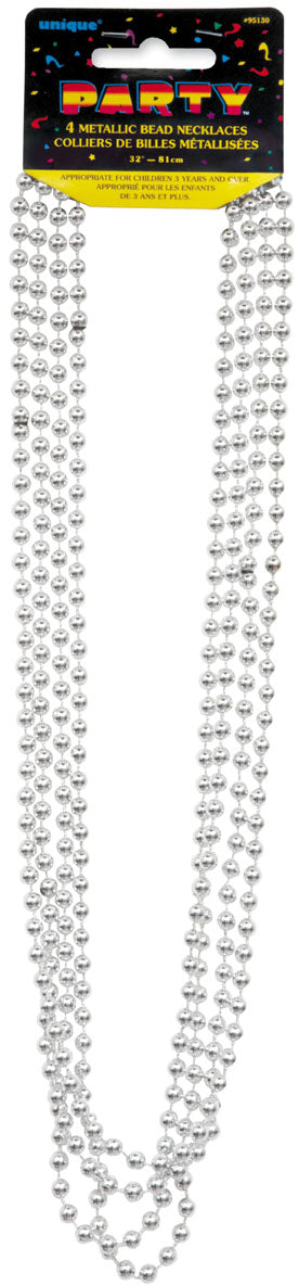 Silver Metallic Beads