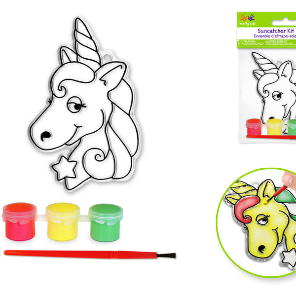 Krafty Kids DIY 3D Suncatcher Kit - Simple Unicorn
