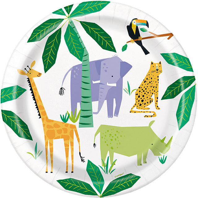 Animal Safari Plates Large