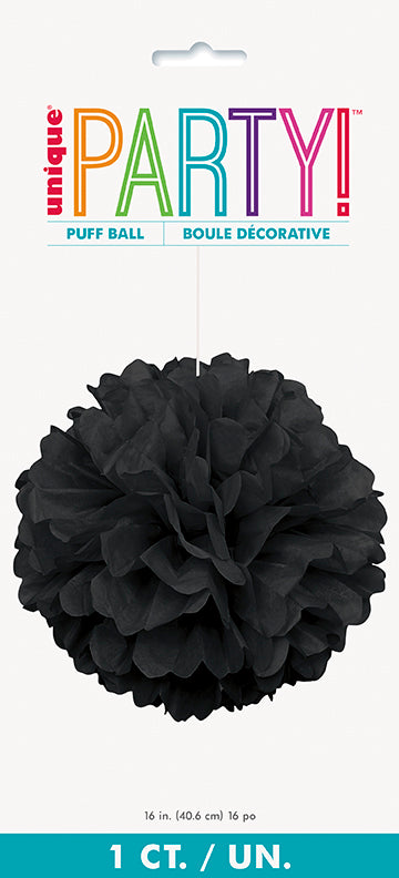 Black Puff Decor