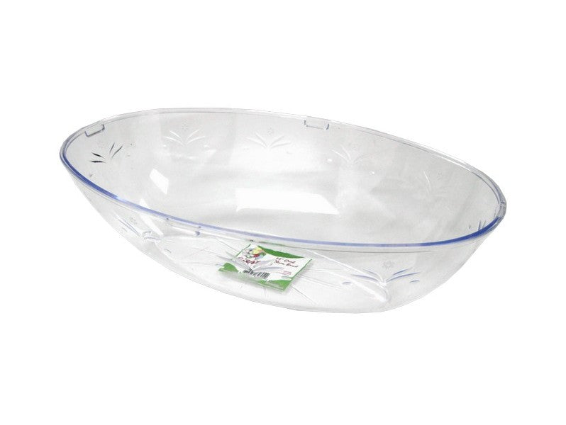 Clear Oval Bowl