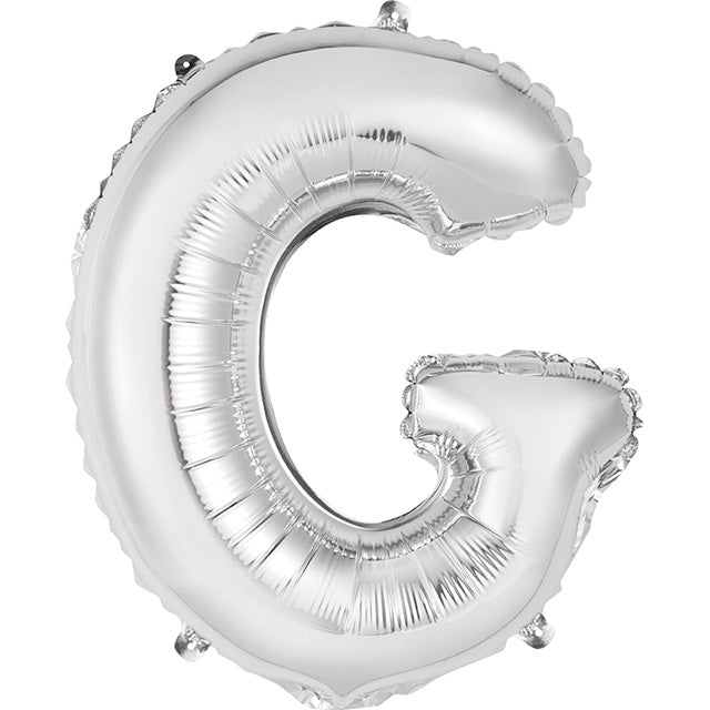 Foil Silver Balloon Letter G