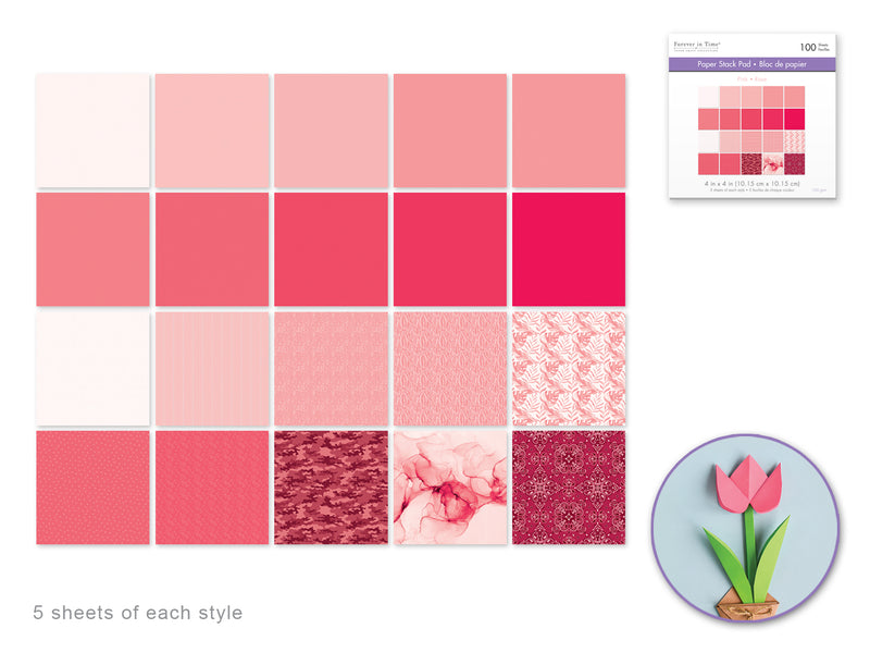 Pink Color Theme Paper Pad