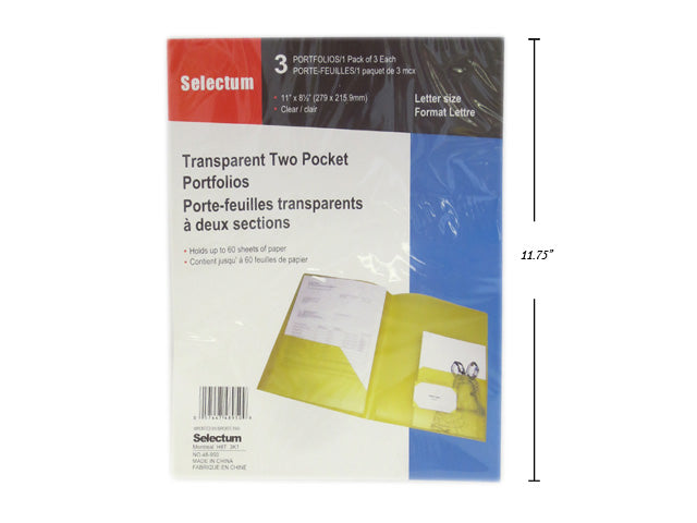 Twin Pocket Portfolio 3 Pack