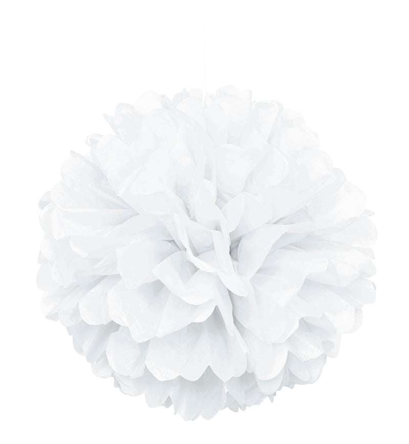 White Puff Decor