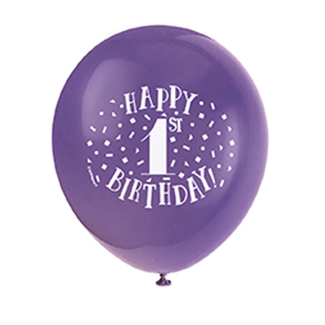 Fun Happy 1St Birthday Balloons