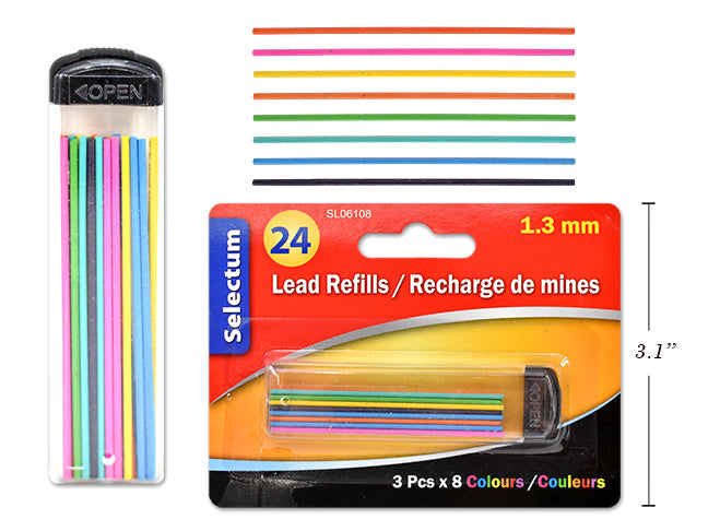 Colored Lead Refills 24 Pack