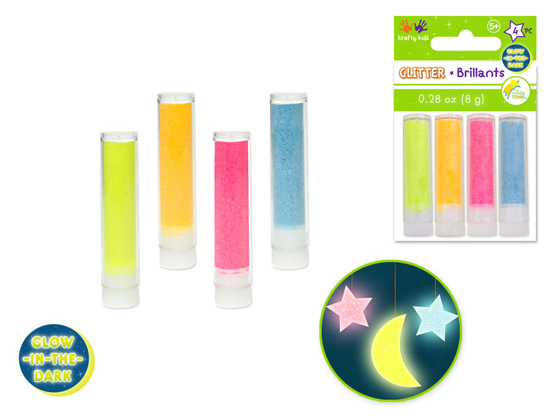 Twinkle Town Glow In The Dark Sparkle Glitter Vials