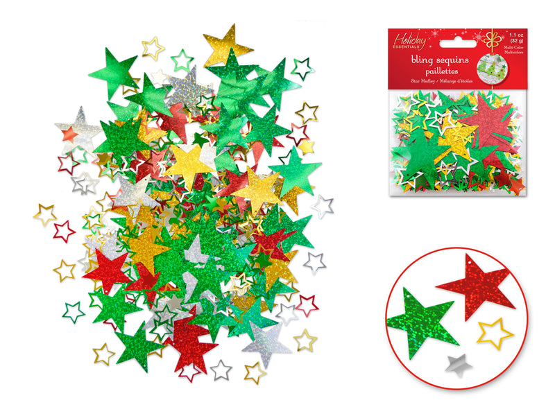 Holiday Essentials: 32g Bling Sequins Bulk Multi-Pack